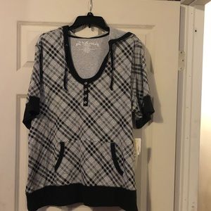 L.A Blues Tops - Plus woman’s hoodie shirt L.A Blues Tops - Plus woman’s hoodie shirt